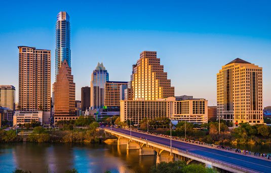 Austin Creative Staffing image of Skyline of Austin, Texas, home of Scion Austin Creative Staffing
