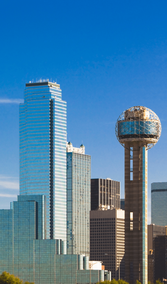 Creative Staffing Dallas TX - image of downtown Dallas buildings