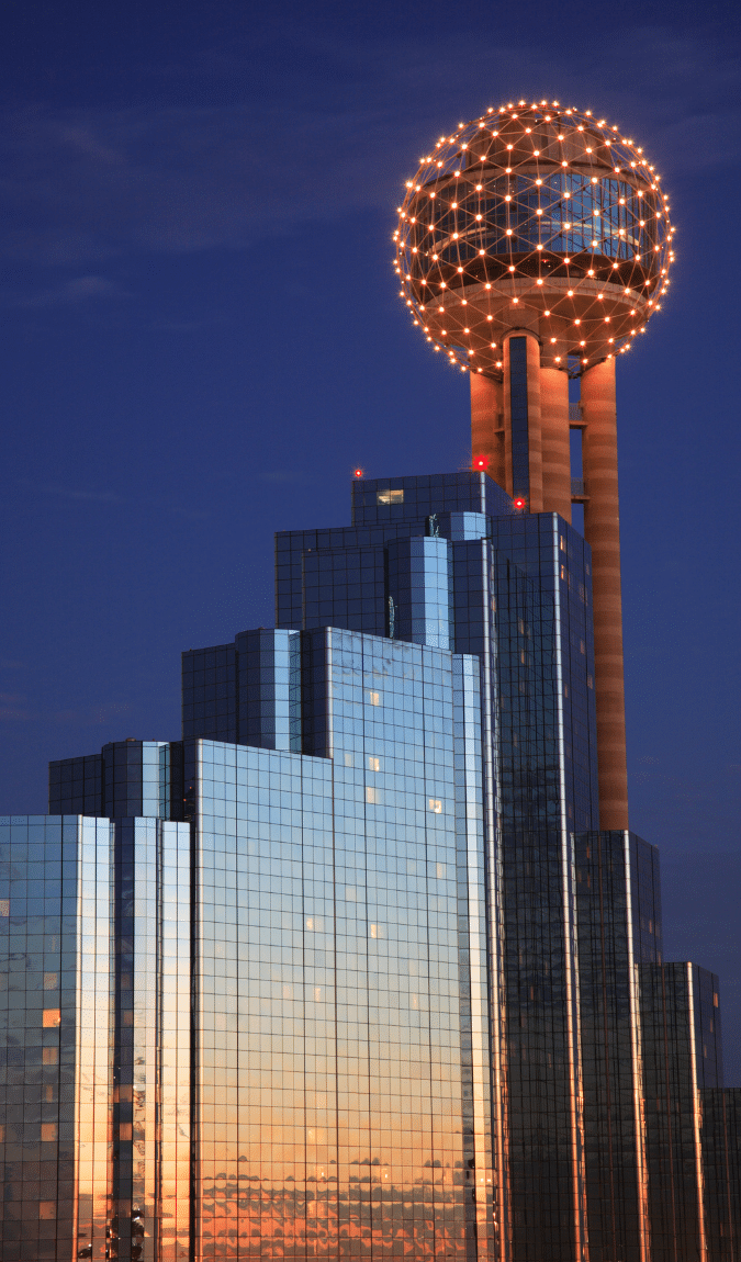 Creative Staffing Dallas TX - image of downtown Dallas, TX